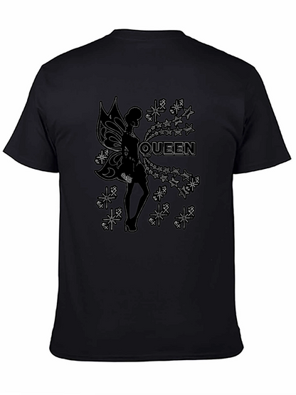 Queen Fairy Graphic Black T-Shirt