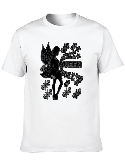 Queen Fairy Graphic Black T-Shirt