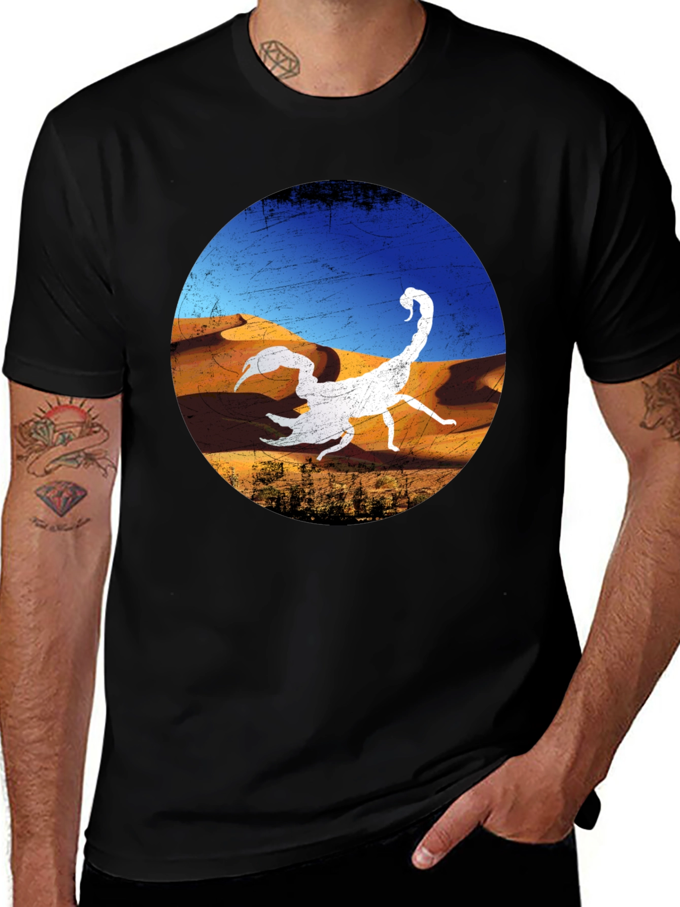 Scorpion Desert Graphic T-Shirt