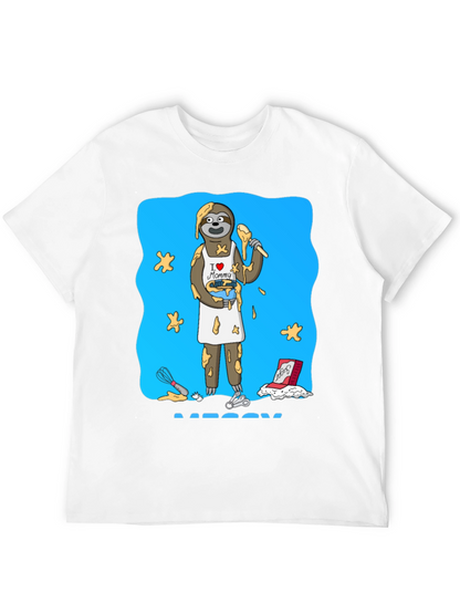 I Love Mommy Sloth Baker T-Shirt