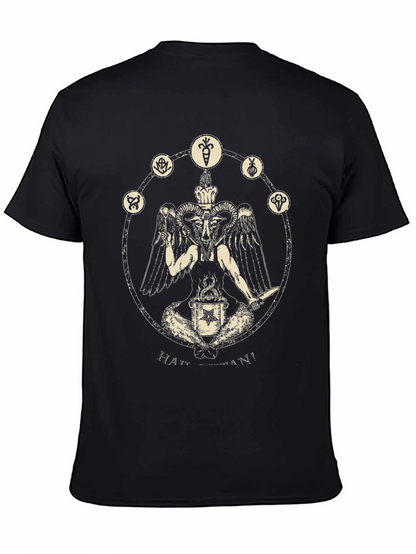 Occult Baphomet Graphic Tee - Black