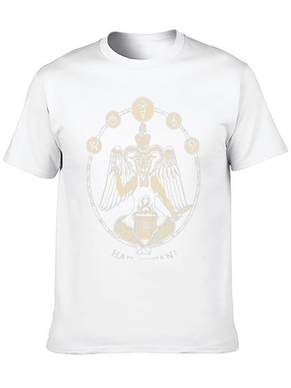 Occult Baphomet Graphic Tee - Black