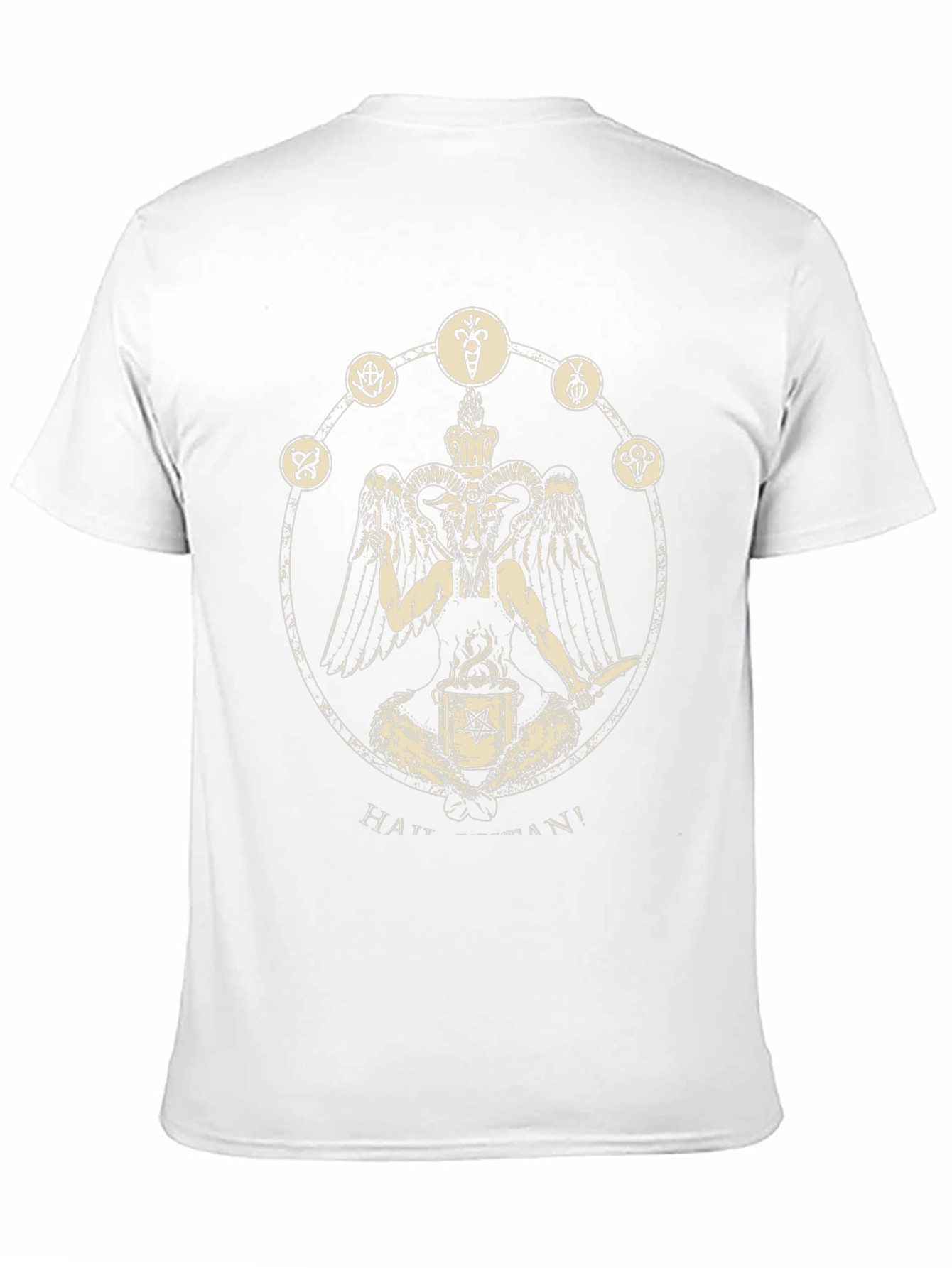 Occult Baphomet Graphic Tee - Black