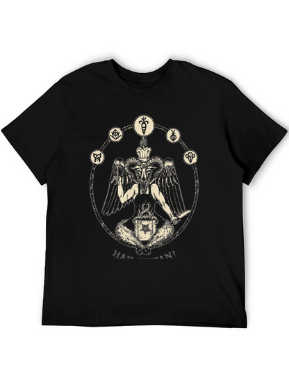 Occult Baphomet Graphic Tee - Black