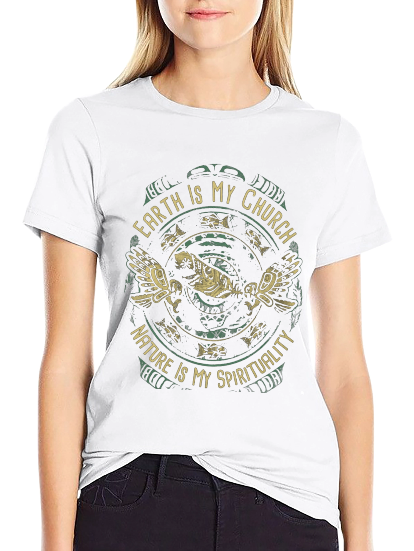 Earth Is My Church Nature Spirituality Graphic Tee