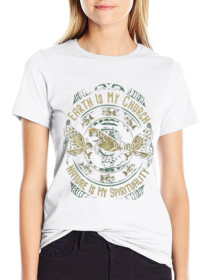 Earth Is My Church Nature Spirituality Graphic Tee