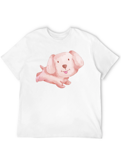 Cute Puppy Dog Black T-Shirt