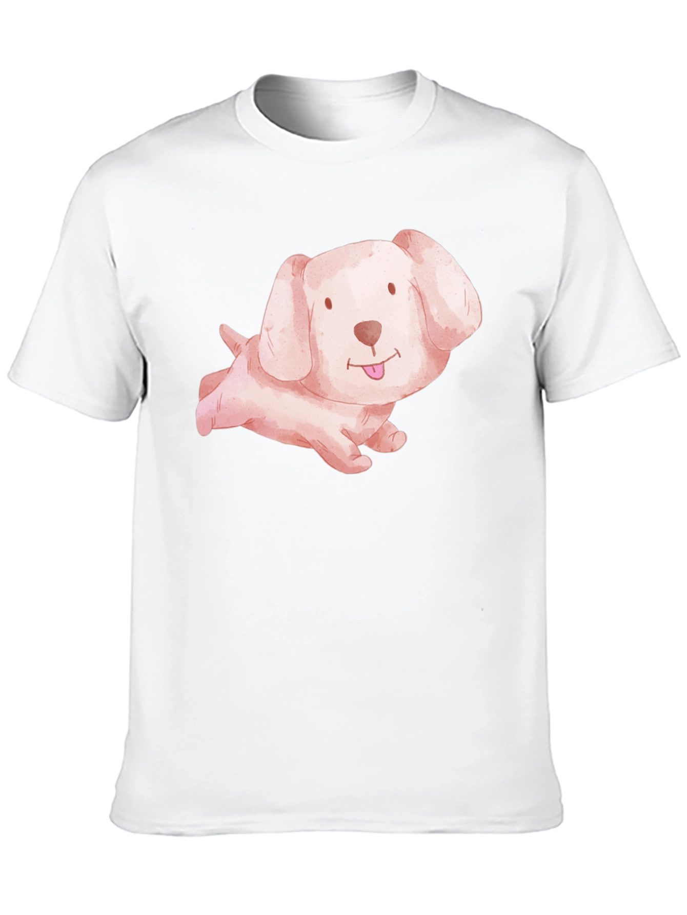 Cute Puppy Dog Black T-Shirt