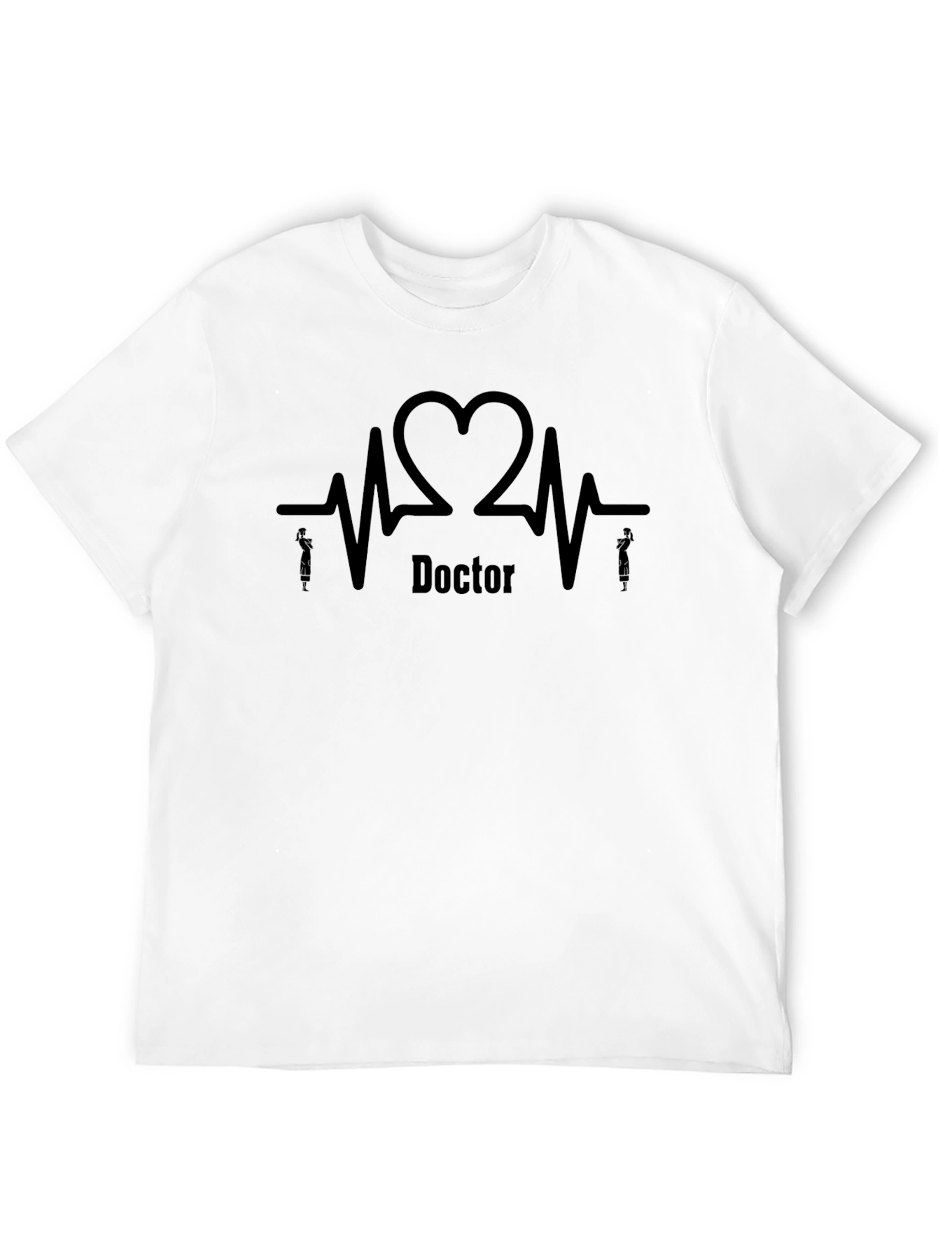 Doctor Heartbeat Graphic T-Shirt - Black