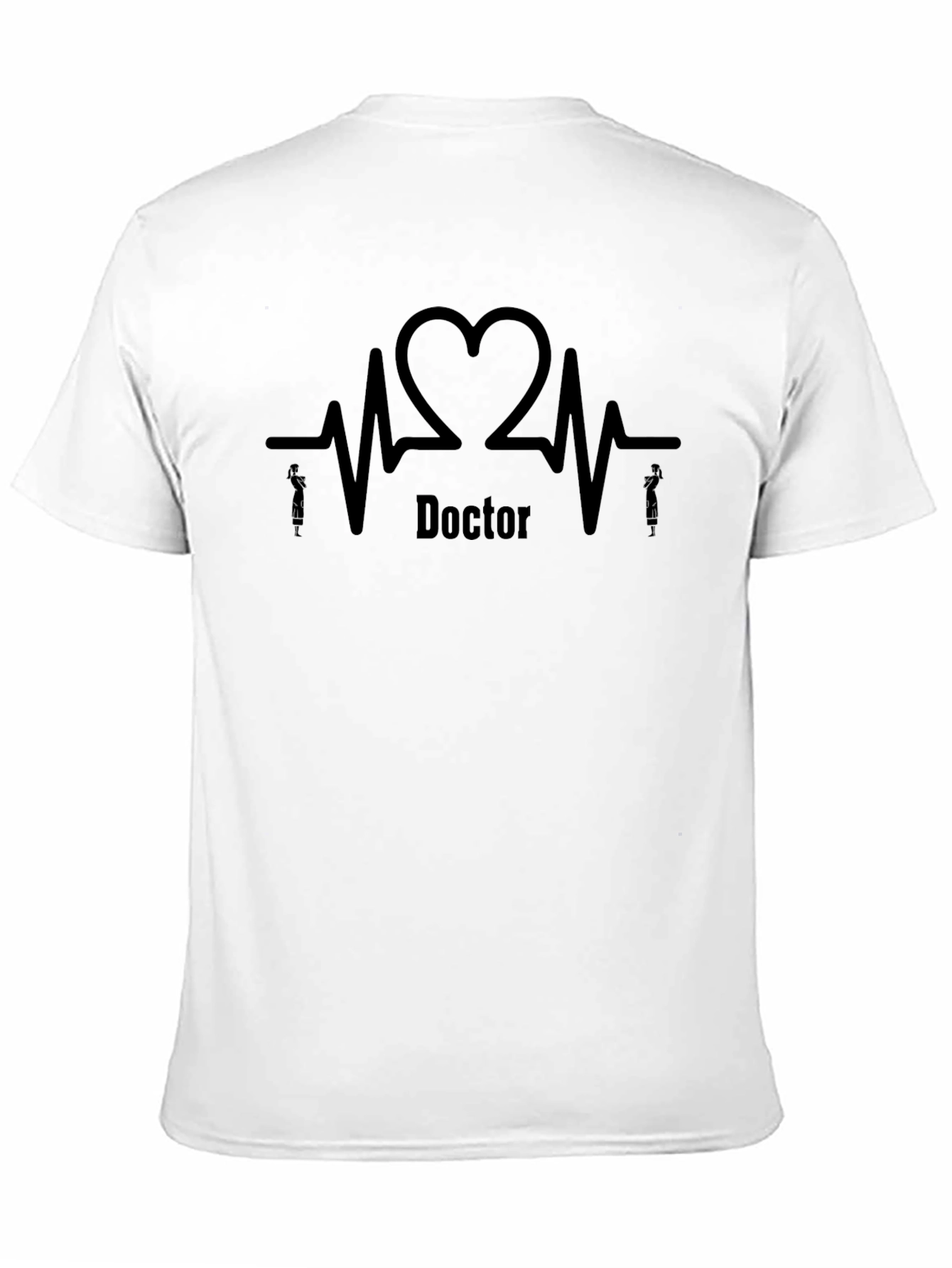 Doctor Heartbeat Graphic T-Shirt - Black