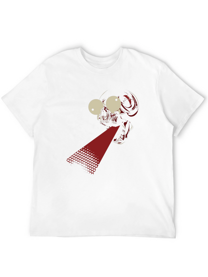 Laser Skull Graphic T-Shirt - Bold Black Tee