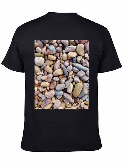 Rocky Beach T-Shirt - Coastal Stone Design