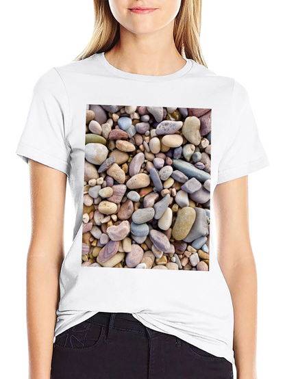 Rocky Beach T-Shirt - Coastal Stone Design