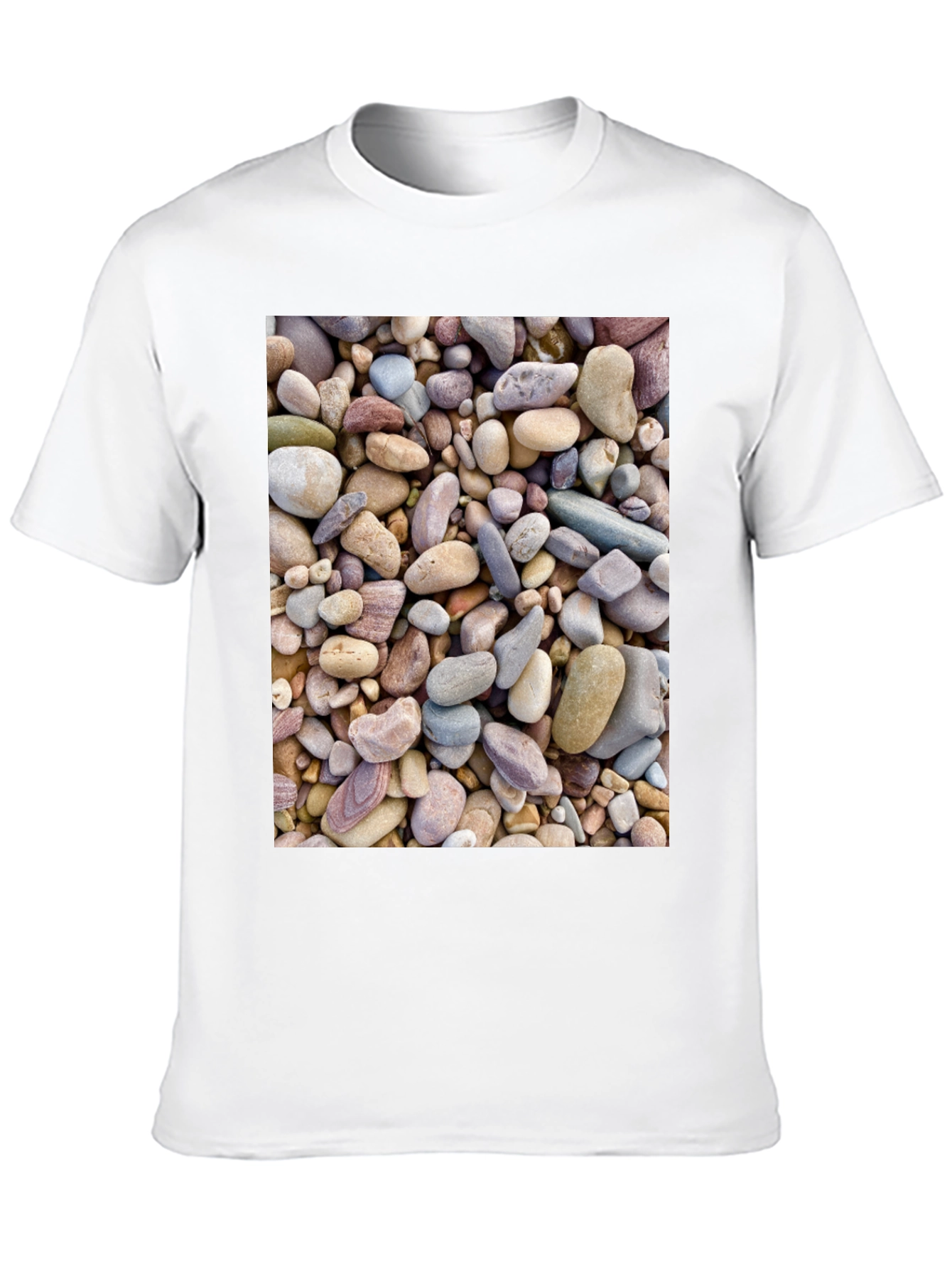 Rocky Beach T-Shirt - Coastal Stone Design