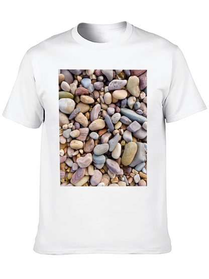 Rocky Beach T-Shirt - Coastal Stone Design