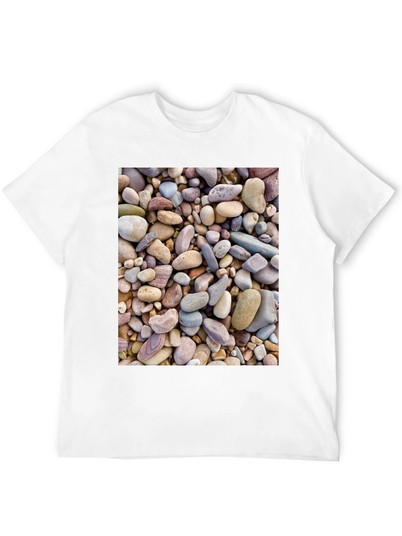 Rocky Beach T-Shirt - Coastal Stone Design