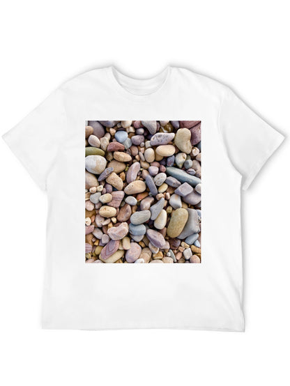 Rocky Beach T-Shirt - Coastal Stone Design