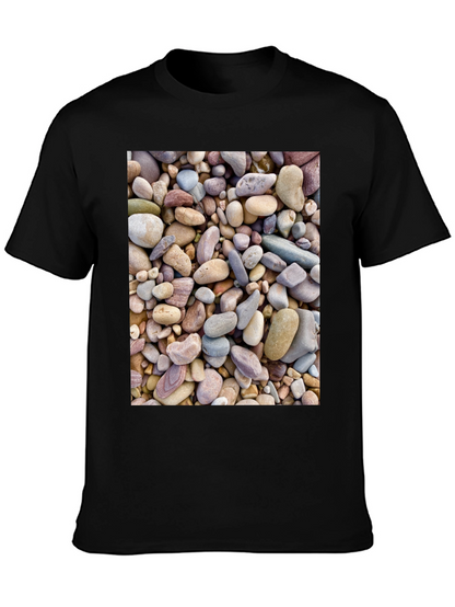 Rocky Beach T-Shirt - Coastal Stone Design