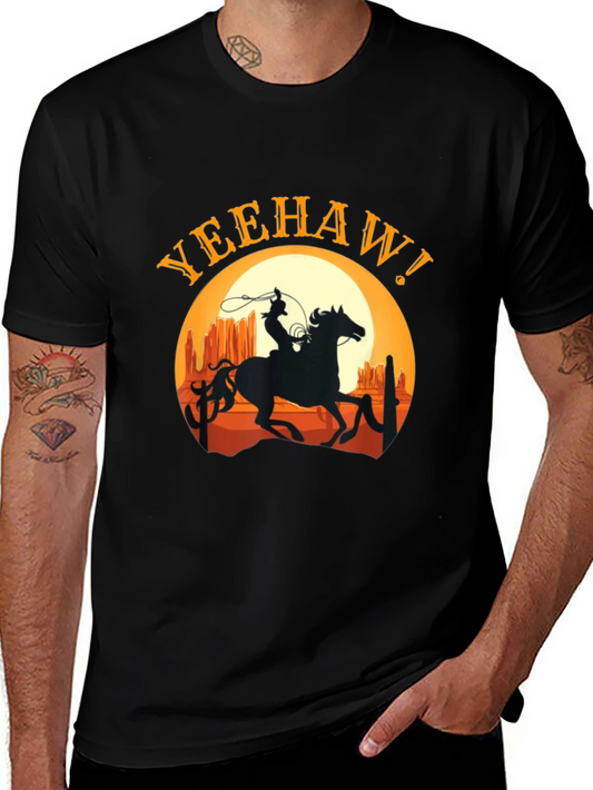 Yeehaw Cowboy Graphic Tee - Western Style T-Shirt