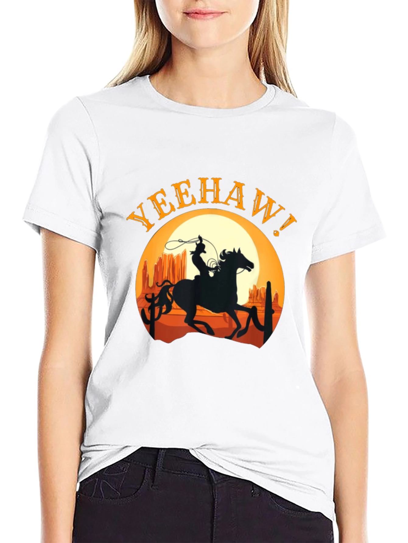 Yeehaw Cowboy Graphic Tee - Western Style T-Shirt