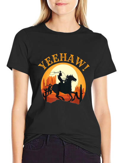 Yeehaw Cowboy Graphic Tee - Western Style T-Shirt