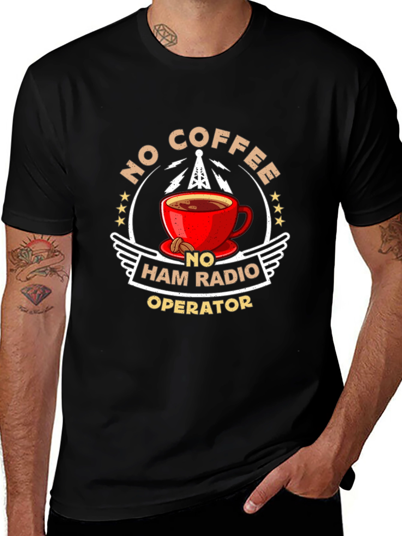 No Coffee No Ham Radio Operator T-Shirt