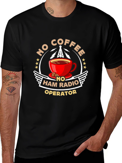 No Coffee No Ham Radio Operator T-Shirt