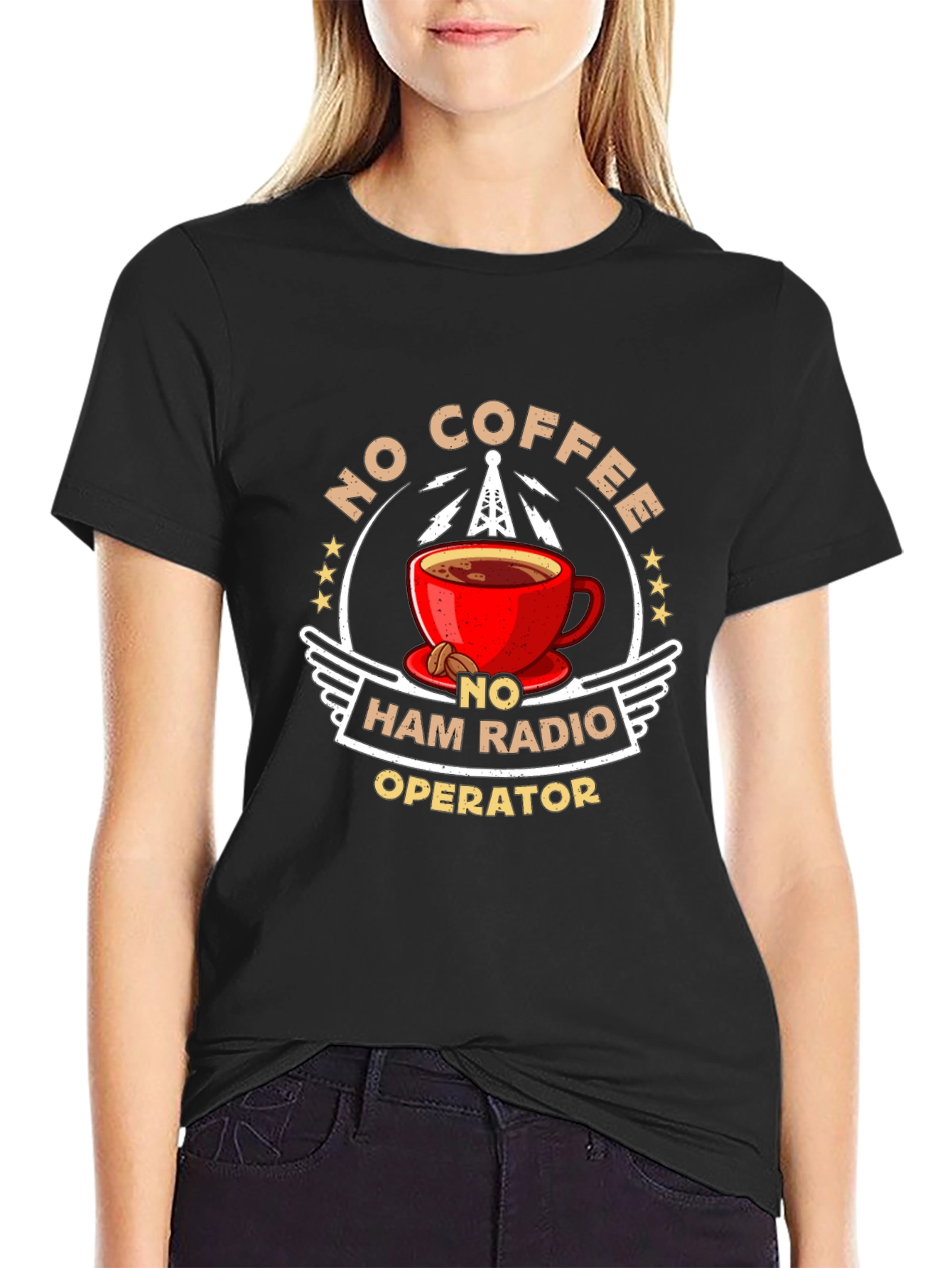 No Coffee No Ham Radio Operator T-Shirt