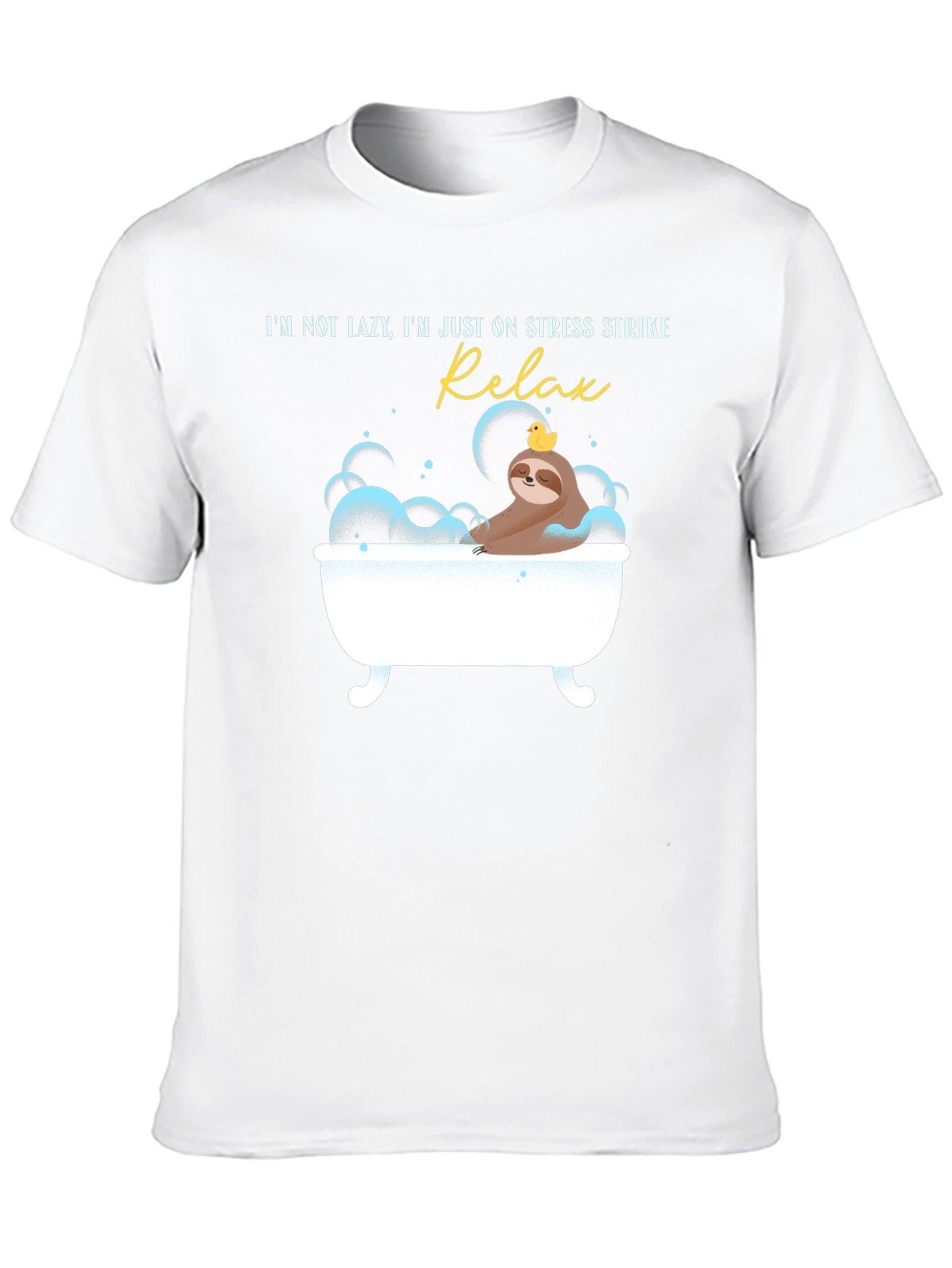 Relax Stress Strike Sloth Graphic T-Shirt