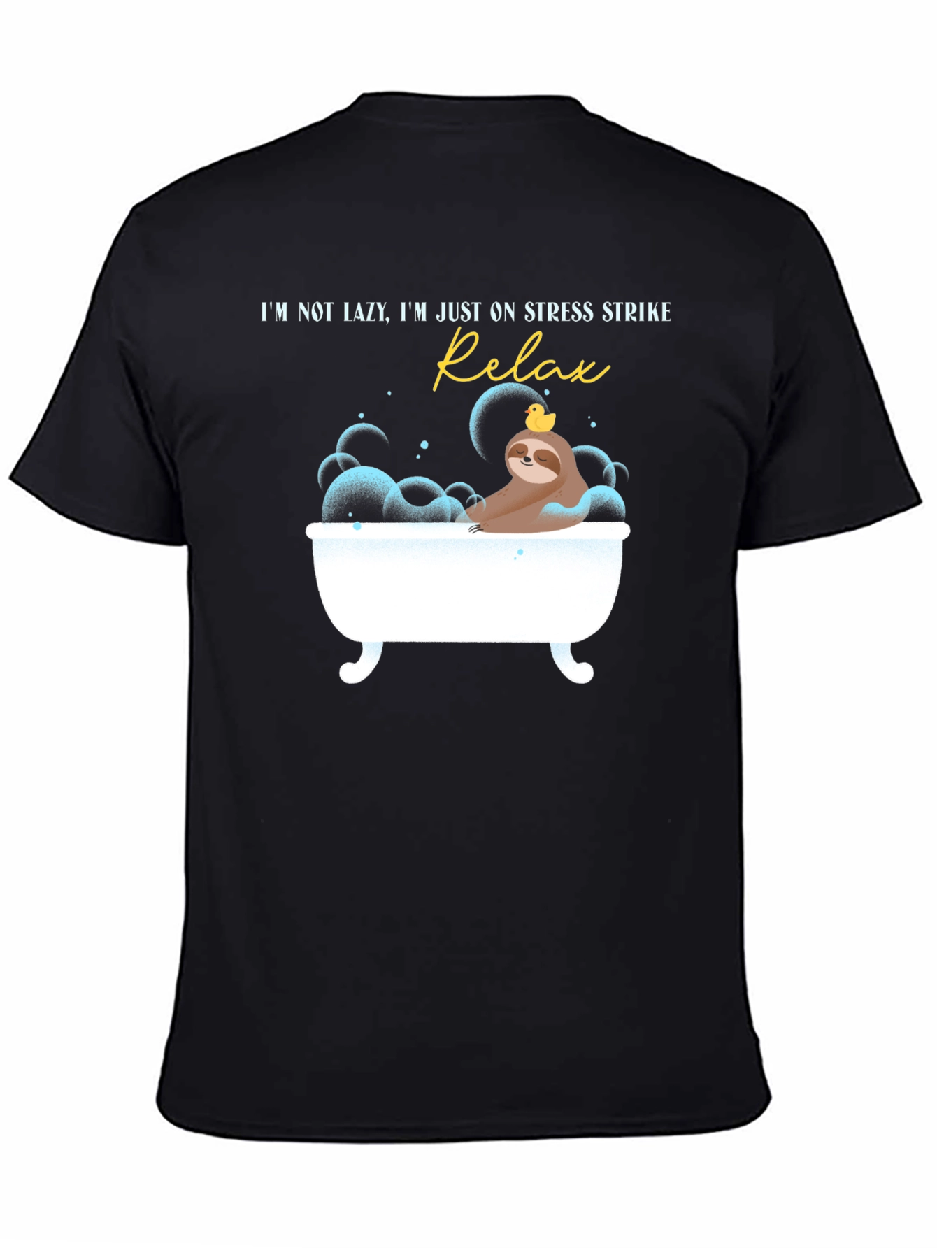 Relax Stress Strike Sloth Graphic T-Shirt