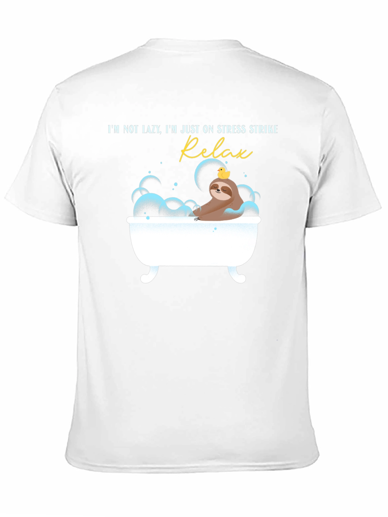 Relax Stress Strike Sloth Graphic T-Shirt
