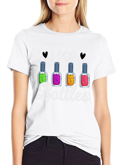 I Pop Bottles Funny T-Shirt