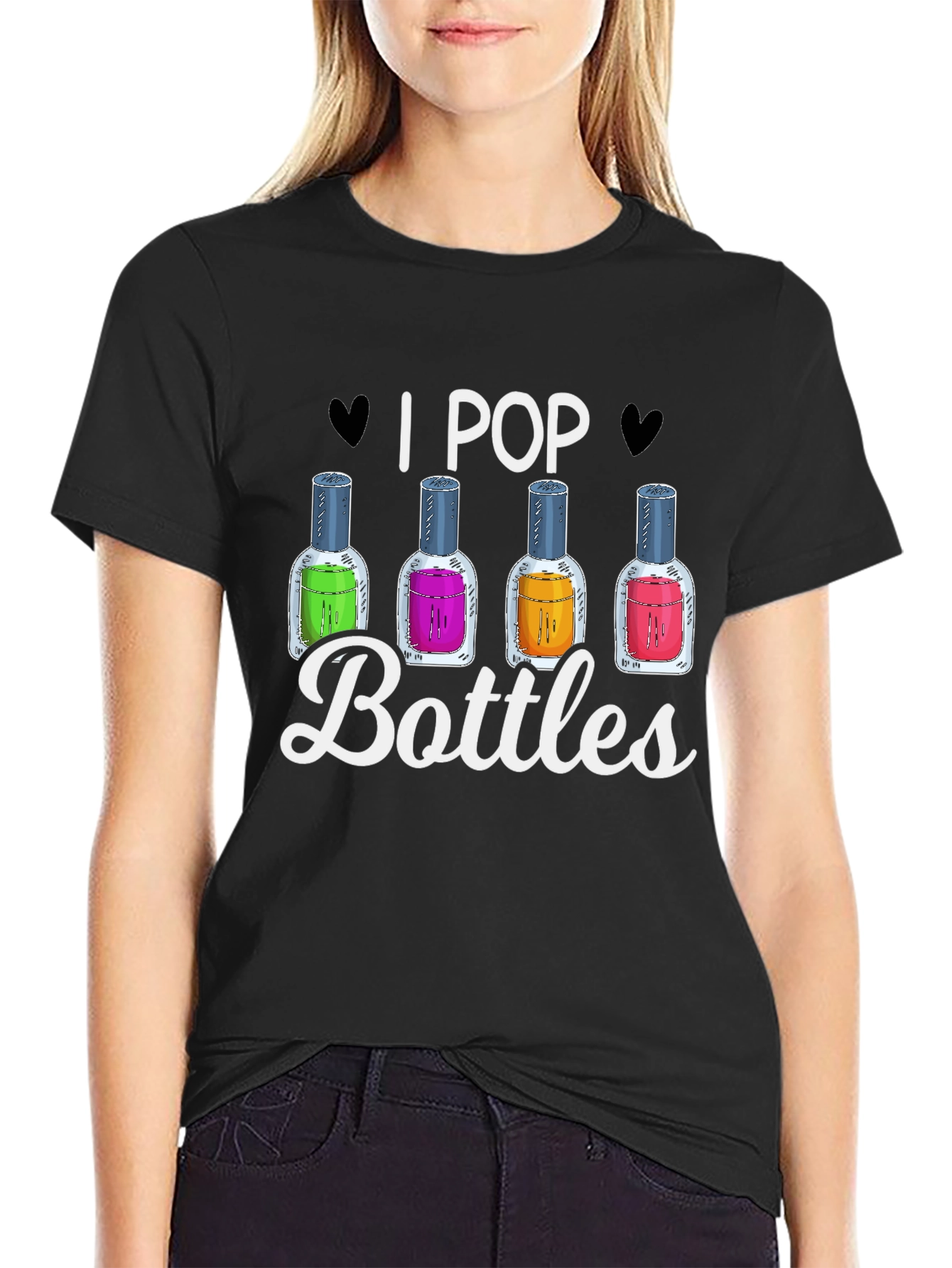 I Pop Bottles Funny T-Shirt