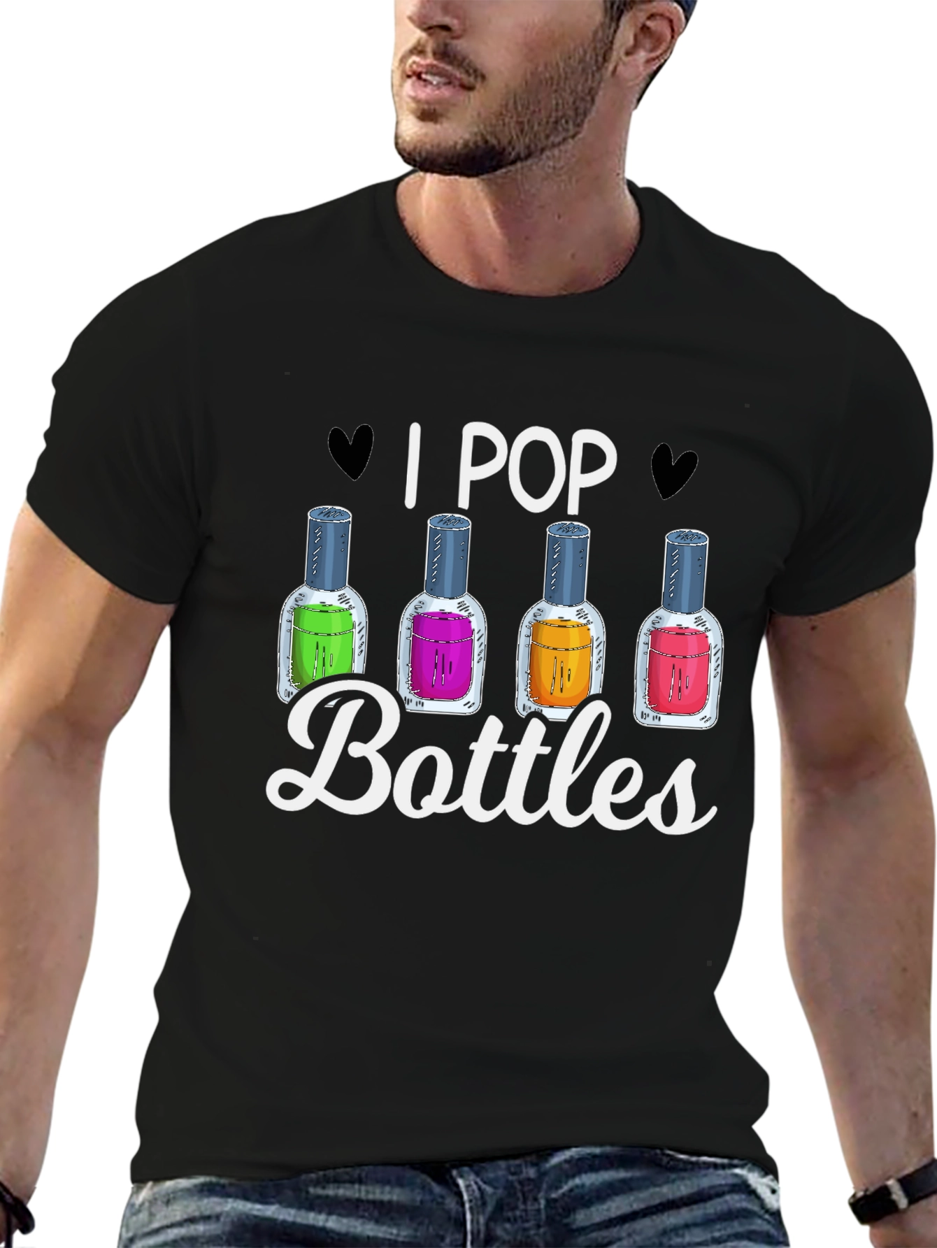 I Pop Bottles Funny T-Shirt