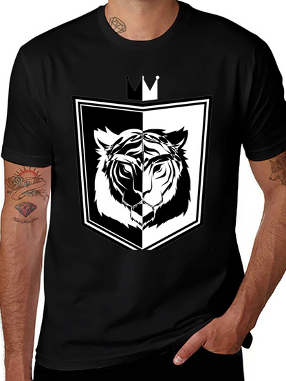 Tiger Shield Graphic Tee - Black