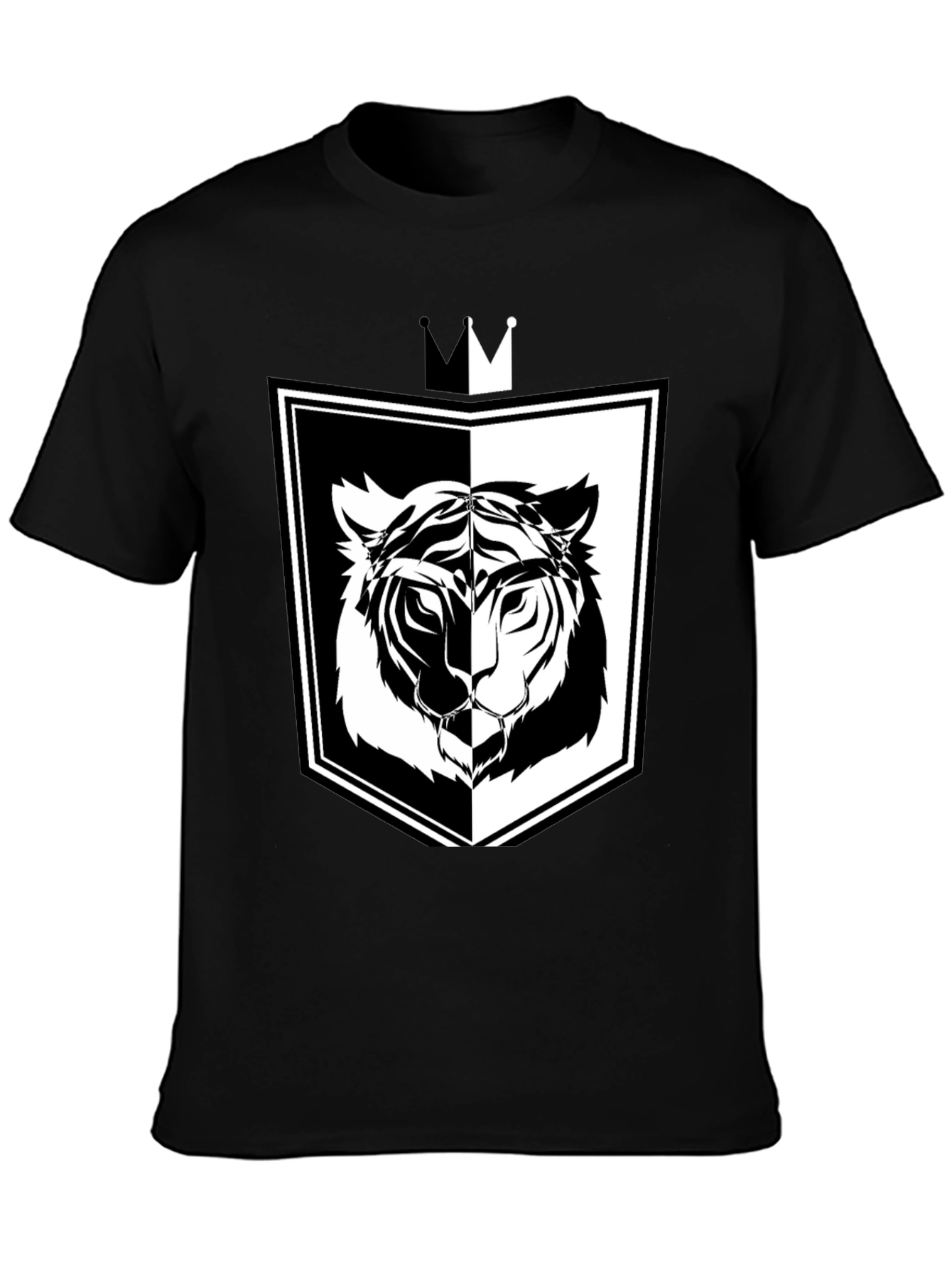 Tiger Shield Graphic Tee - Black
