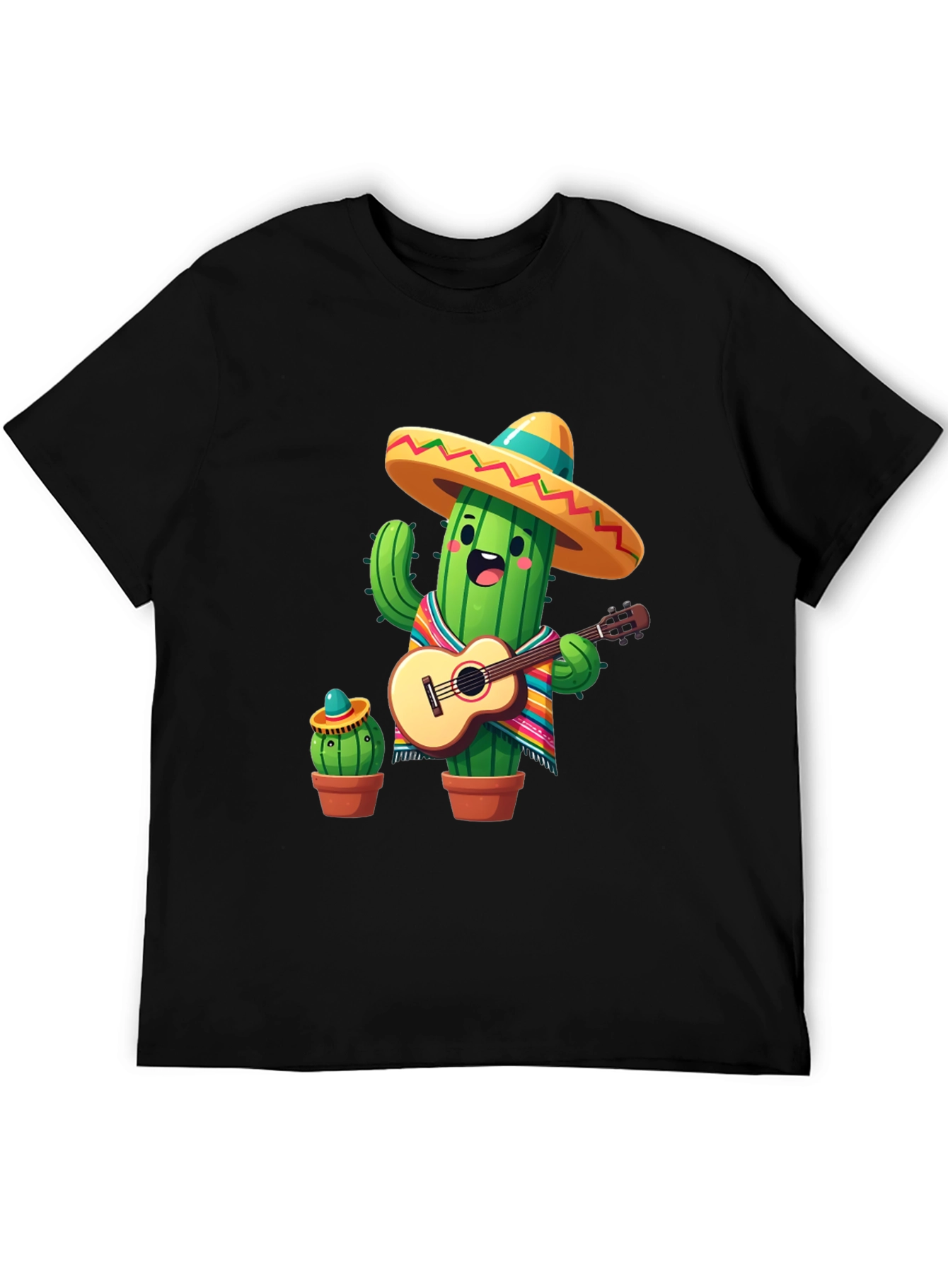 Cactus Mariachi Graphic Tee - Playful Design