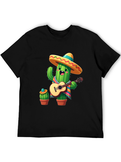 Cactus Mariachi Graphic Tee - Playful Design