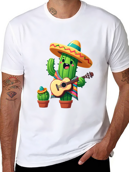 Cactus Mariachi Graphic Tee - Playful Design