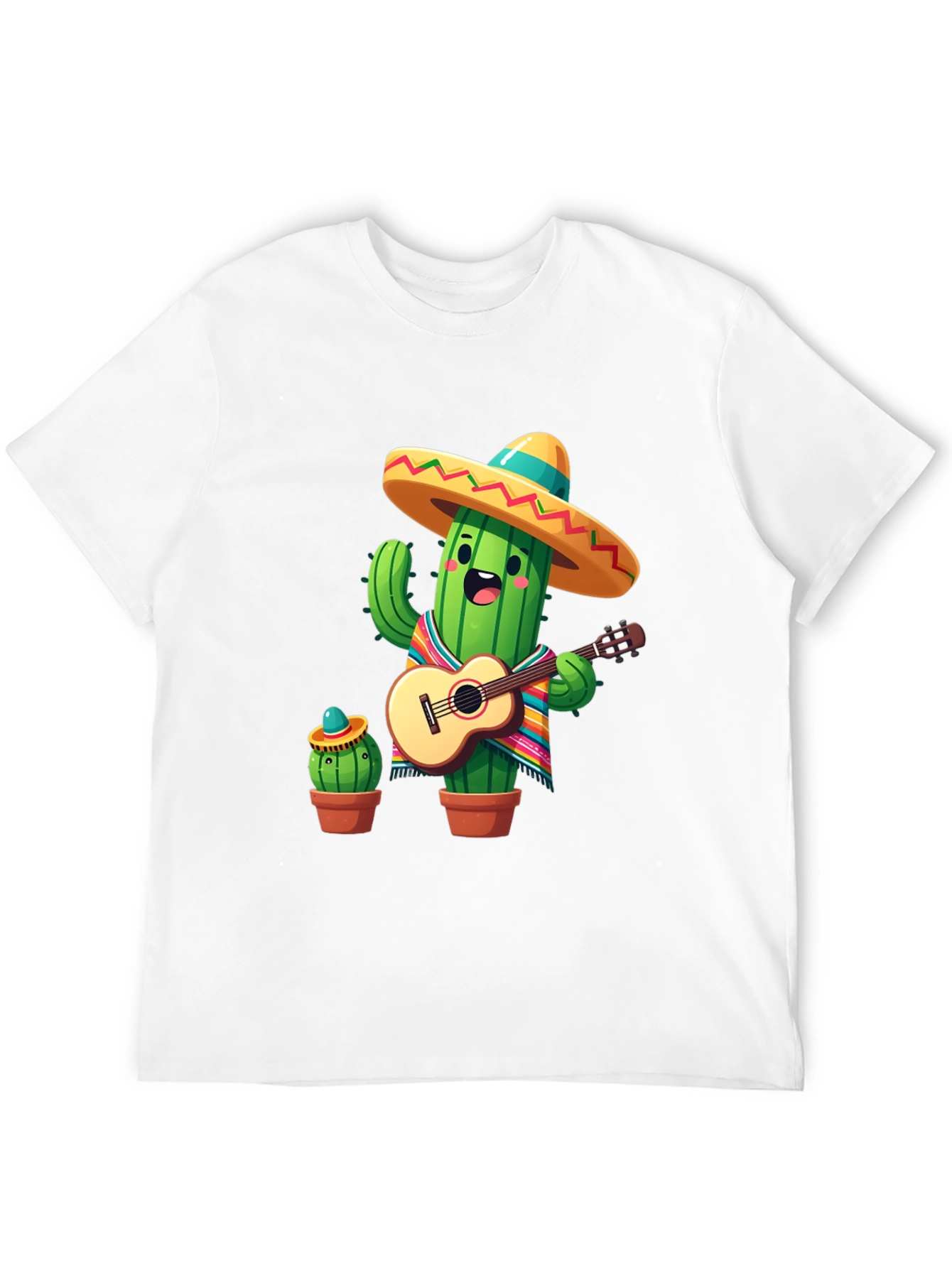 Cactus Mariachi Graphic Tee - Playful Design