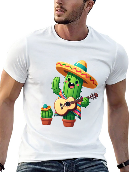 Cactus Mariachi Graphic Tee - Playful Design