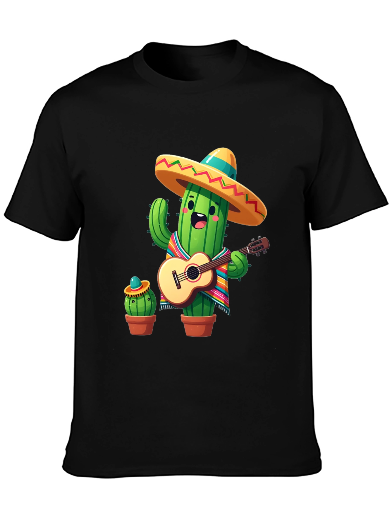 Cactus Mariachi Graphic Tee - Playful Design