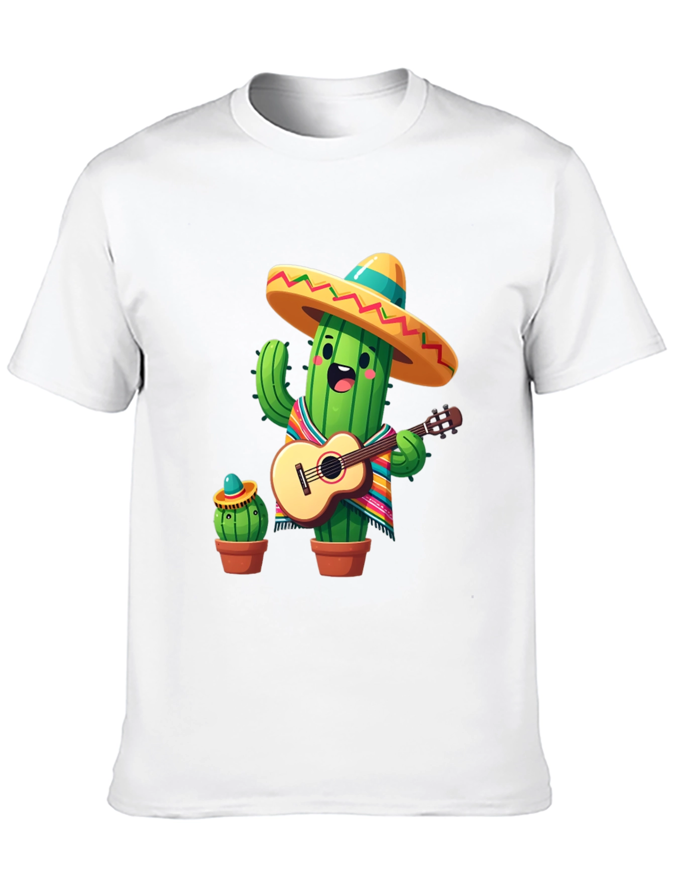 Cactus Mariachi Graphic Tee - Playful Design