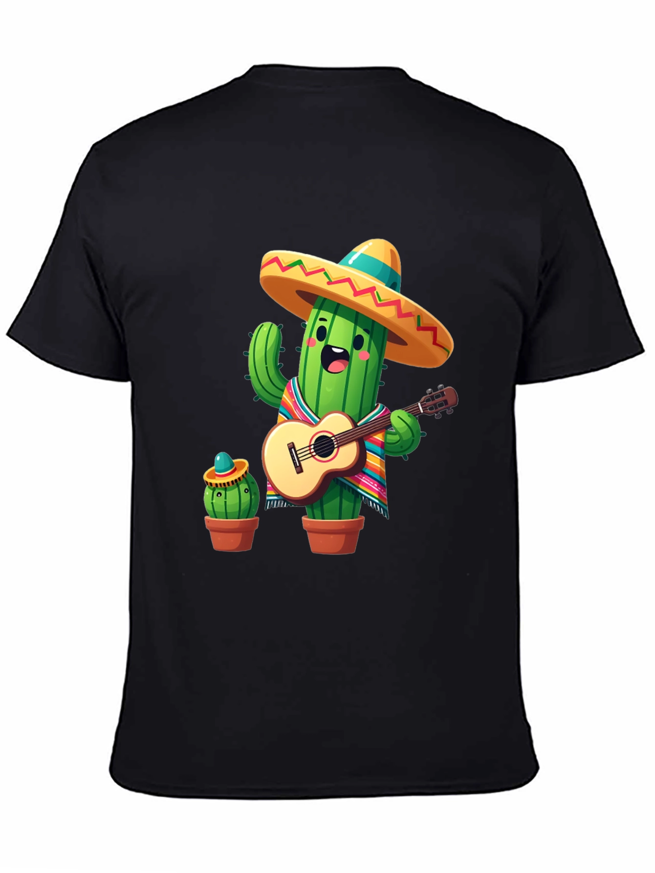 Cactus Mariachi Graphic Tee - Playful Design