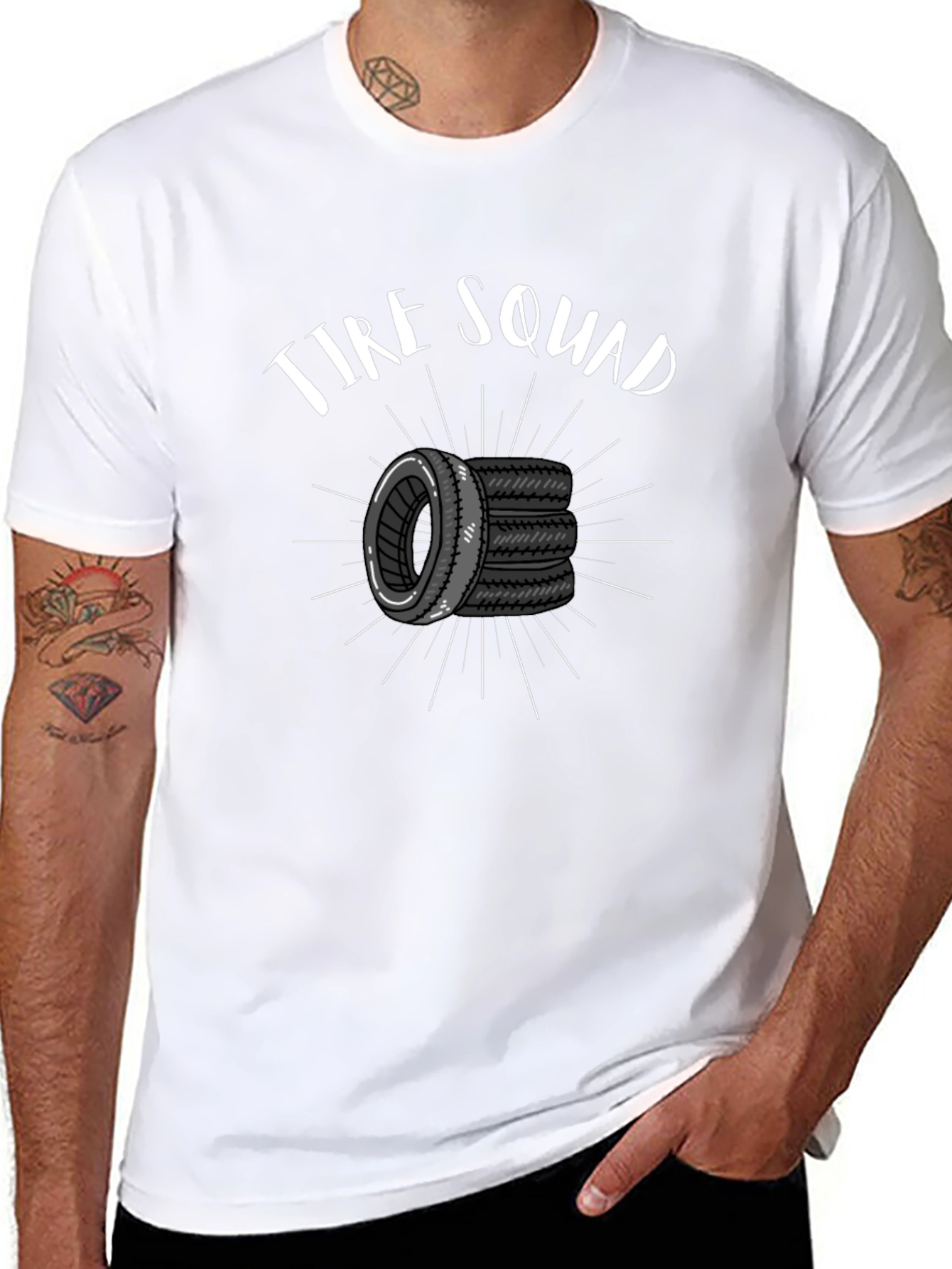 Tire Squad Graphic Tee - Mechanic Car Lover