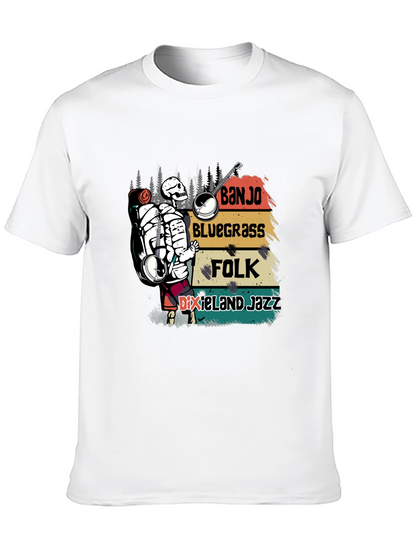 Banjo Skeleton Music T-Shirt