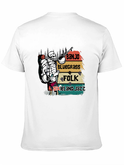 Banjo Skeleton Music T-Shirt