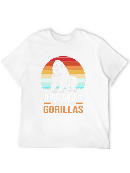 Just A Boy Who Loves Gorillas T-Shirt