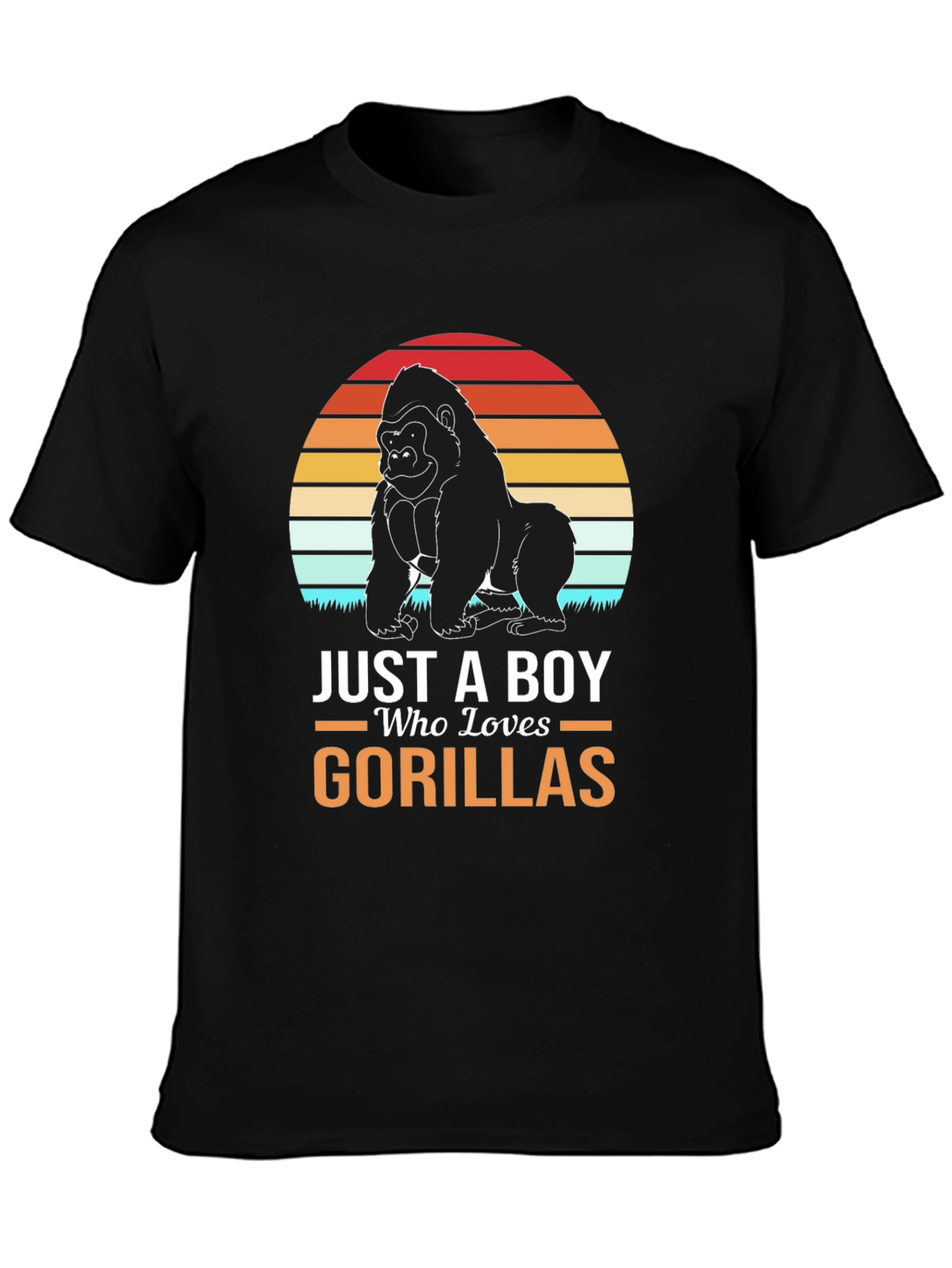 Just A Boy Who Loves Gorillas T-Shirt