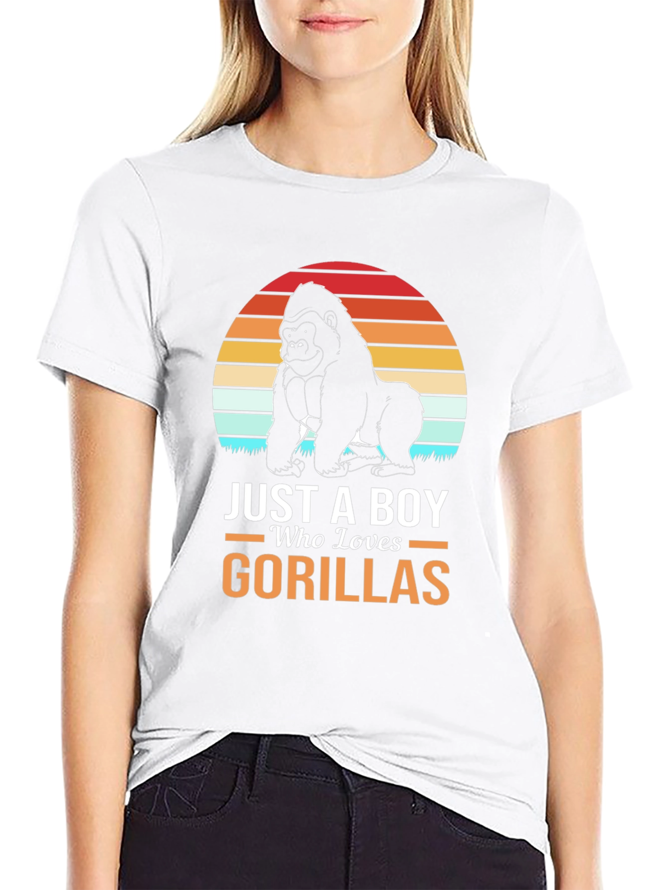 Just A Boy Who Loves Gorillas T-Shirt